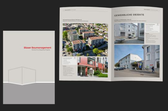 Vorderseite und Referenzseiten