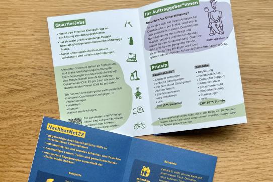 QuartierJobs / NachabarNet Flyer