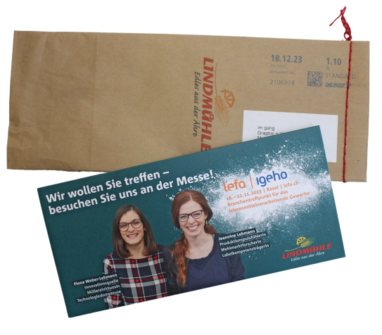 Einladungskarte zur Messe