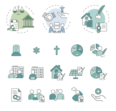 Zum Gesamtauftritt gehört bei fuhrer-mna ein umfangreiches Icon-Set, das die Vielfalt der Inhalte sichtbar macht. Viele Themen liegen nah beieinander – und brauchen trotzdem ihre eigene Form. Klare Formen und fein abgestimmte Details sorgen für ein stimmiges Ganzes. Vielseitig und doch wie aus einem Guss.