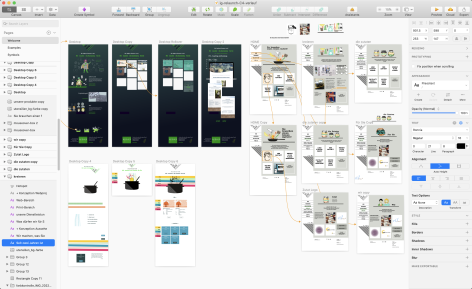 Screendesigns in Sketch