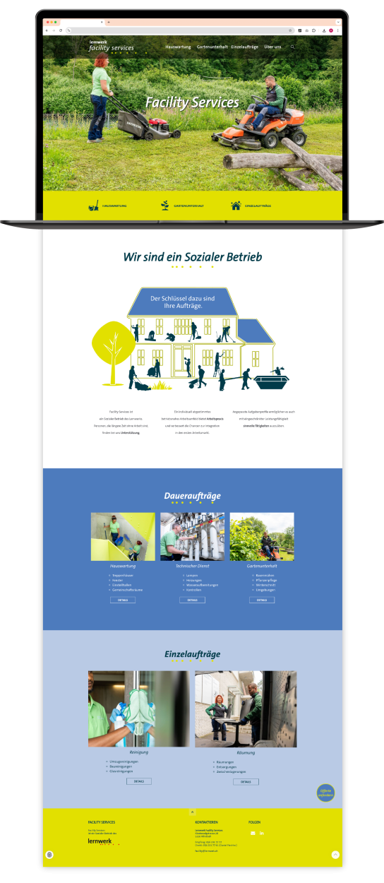 Webauftritt Facility Services