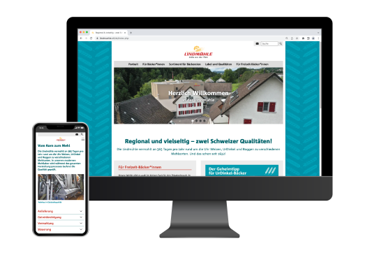 Webauftritt Lindmühle AG